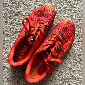 Nobull orange camo sneakers